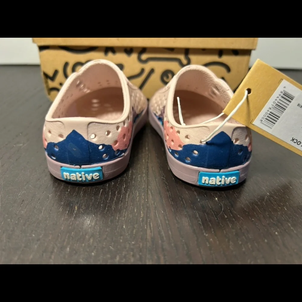 Native Jefferson Block Shoe Pink/Purple/Frontier Mountain Little Kids C4